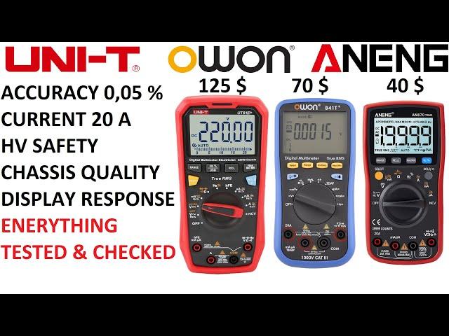 Affordable Precistion Multimeters compared [4K60p]