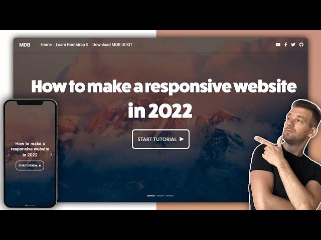 How to make responsive website using HTML, CSS and Bootstrap in 2022 | Code & deploy