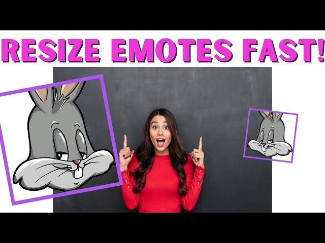 RESIZE EMOTES FAST / Increase your Productivity AND work flow with this Free Website!