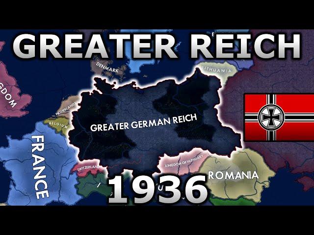 What if a Greater German Reich existed in WW2? | HOI4 Timelapse