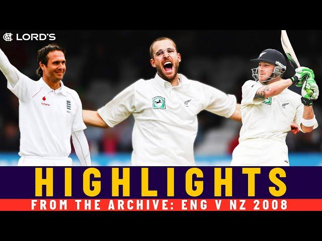 Vaughan's Last Ton, Vettori 5fer & McCullum Fireworks! | Classic Match | Eng v NZ 2008 | Lord's