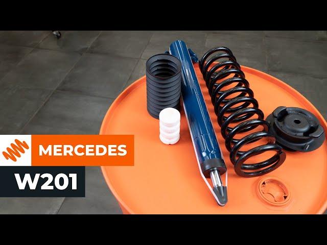 Как се сменят предни пружини и амортисьори на MERCEDES W201 [AUTODOC УРОК]