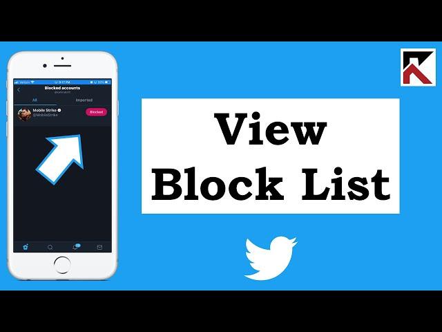 How To View Block List Twitter App