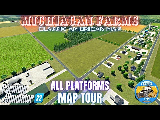 MICHIGAN FARMS MAP - Map Tour - Farming Simulator 22