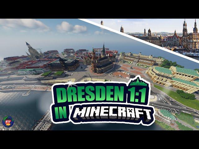 Dresden 1:1 in MINECRAFT nachgebaut! | BuildTheEarth Germany