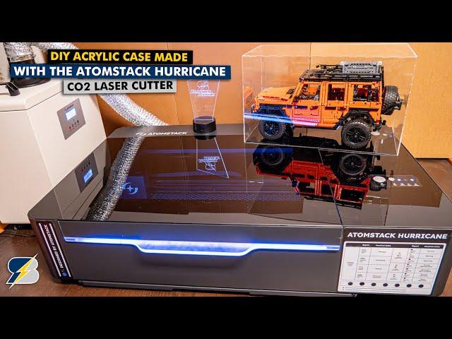 Making my own acrylic display case with the new Atomstack Hurricane CO2 Laser Cutter