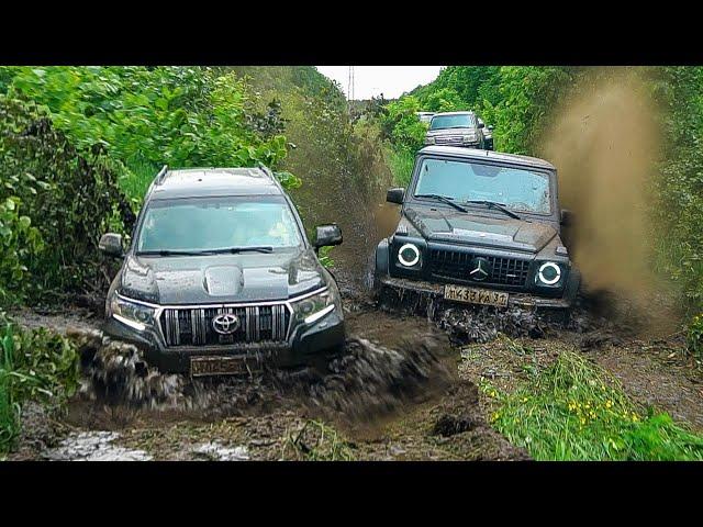 Поспорили ПРАДО и ГЕЛИК MERCEDES G-klass AMG кто круче в OFFROAD