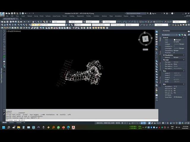 UKUR TANAH - AUTOCAD - CONVERT POINTS TO TEXT WITH ELEVATIONS (LISP)