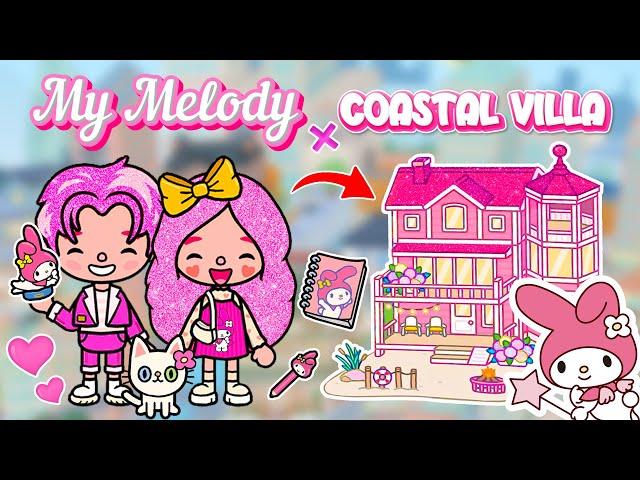 Coastal Villa for My Melody  How To Decorate Aesthetic Toca Boca House Ideas Toca Life World