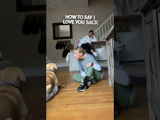 Her dog can say “I love you” ️