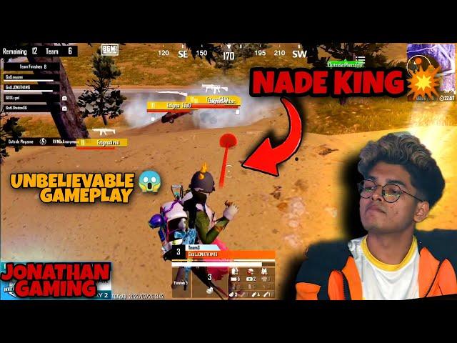 NADE KING  ONCE AGAIN | TOURNAMENT | 1V4 | NADE GOD JONATHAN | GOD GAMEPLAY | JONATHAN GAMING | MN