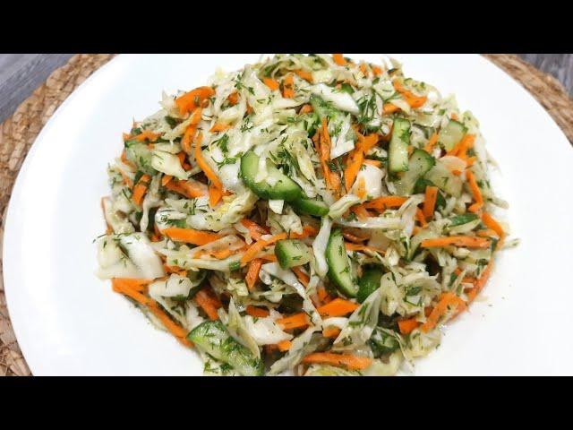  Delicious salad / Cabbage salad with a few ingredients that you want to prepare every day