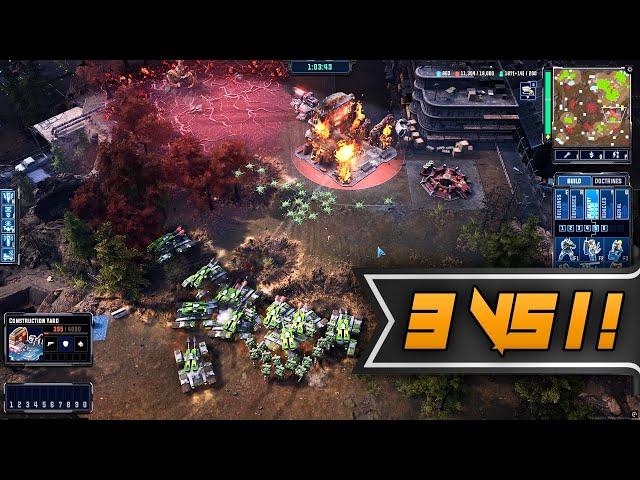 Tempest Rising | 3 vs 1 - Skirmish Normal Difficulty | (IT WAS TOUGH!)