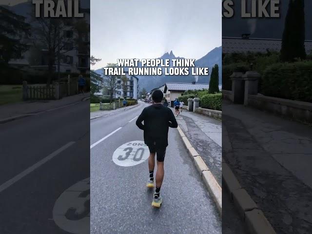 what people think utmb trail running looks like