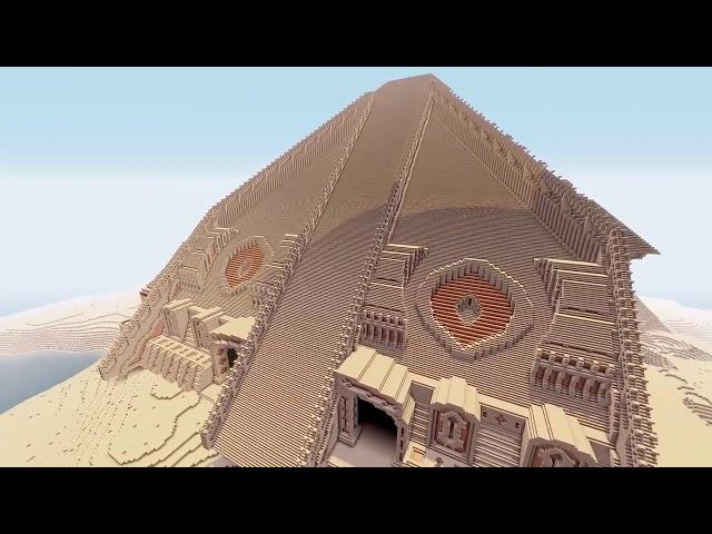 Minecraft timelapse pyramid