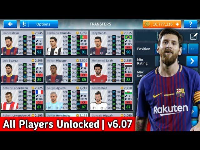 Dream League Soccer 2019 Mega Mod Apk v6.07(All Players Unlocked + Unlimited Players Development)