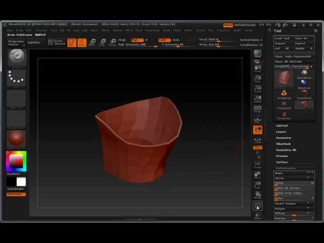 Add Thickness To Single Sided Geometry In ZBrush