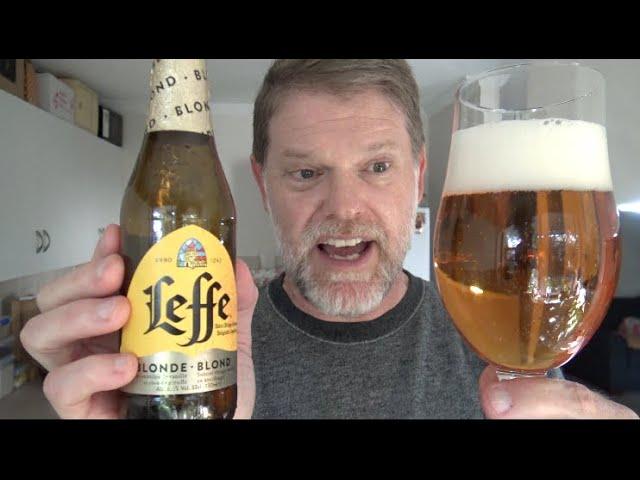 an Aussie trys Leffe Blonde