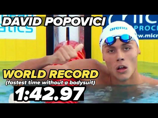 (WJR) David Popovici  1:42.97 // 200m Freestyle Final // European Champs 2022