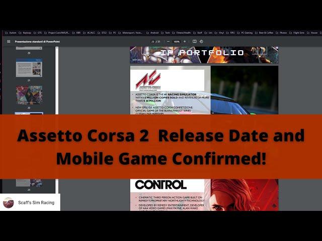 Assetto Corsa 2 Release Date and Mobile Title Confirmed!