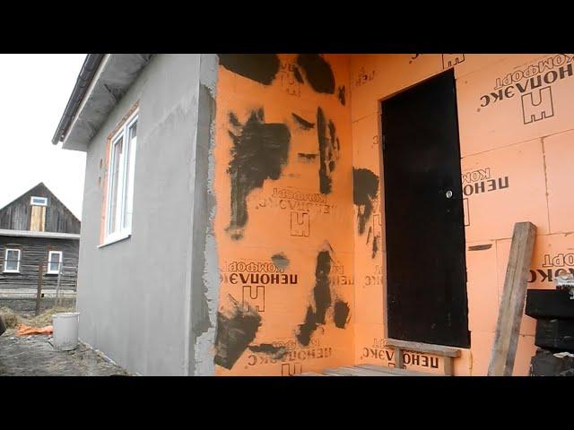 Смотрите что стало с штукатуркой на пеноплэксе