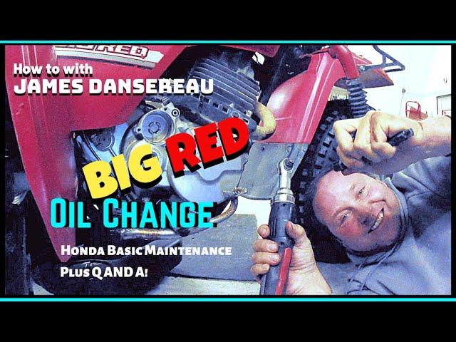 [FULL VIDEO] How to with JAMES DANSEREAU | 1985 Honda ATC250ES Big Red OIL CHANGE, basic MAINTENANCE
