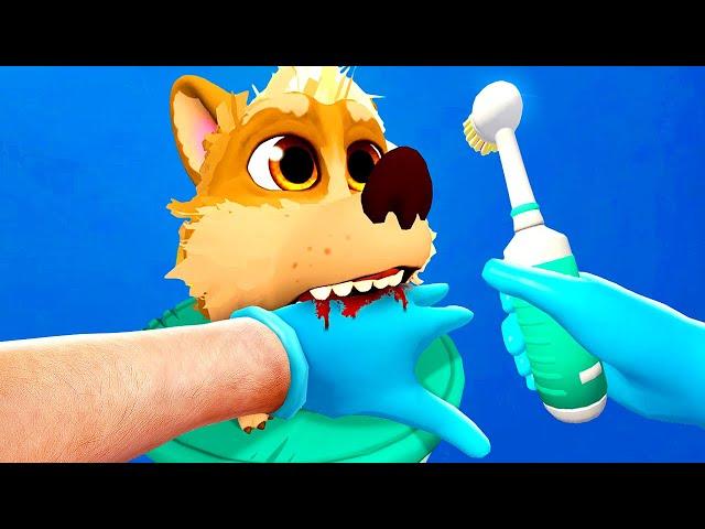 ATTACKED by Dog While Brushing Teeth - Pets & Stuff VR