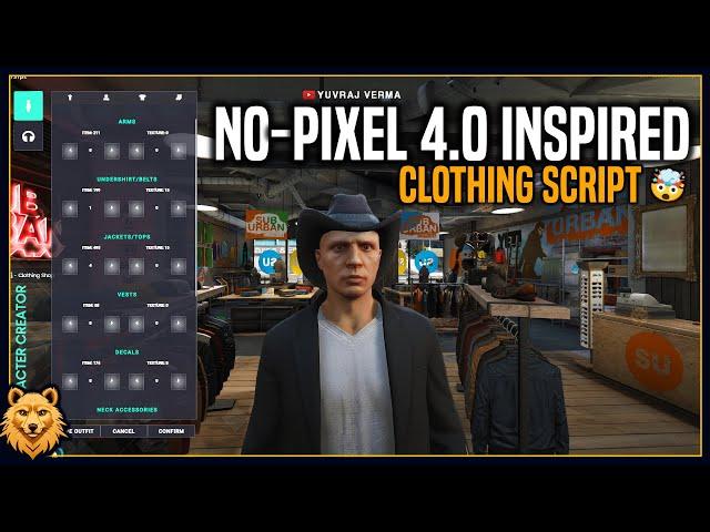 [QBCore] NoPixel 4.0 Inspired Clothing Script | FiveM Clothing | Free QBCore Framework Script