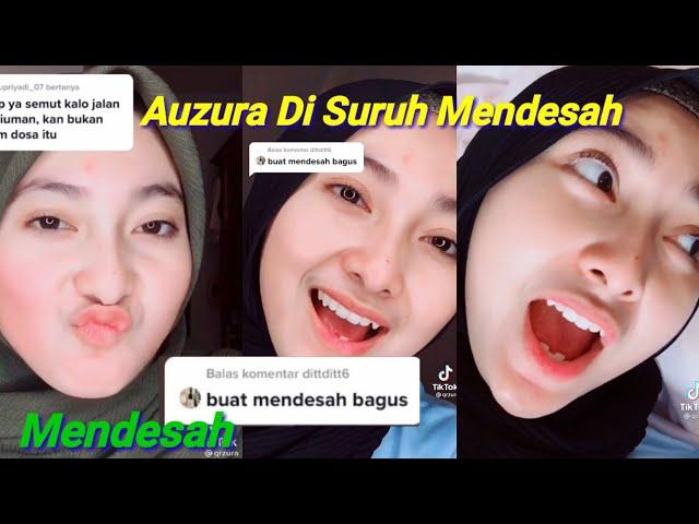 mendesah desah //tik tok auzura di suruh mendesah sama followers//