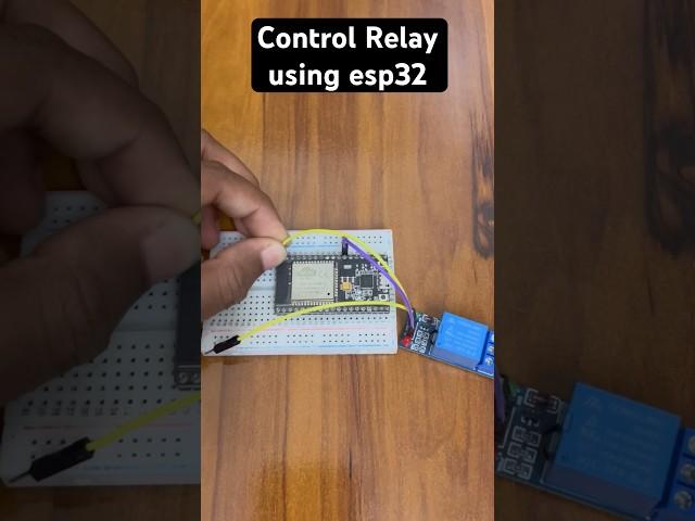 How to control Relay using esp32 #shorts #hashincludeelectronics #relay