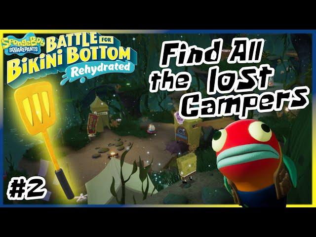 Kelp Forest - Find all the Lost Campers | Spatula #2 | SpongeBob BfBB - Rehydrated