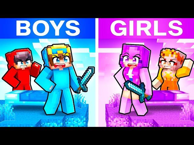 BOYS vs GIRLS Bedwars In Minecraft!