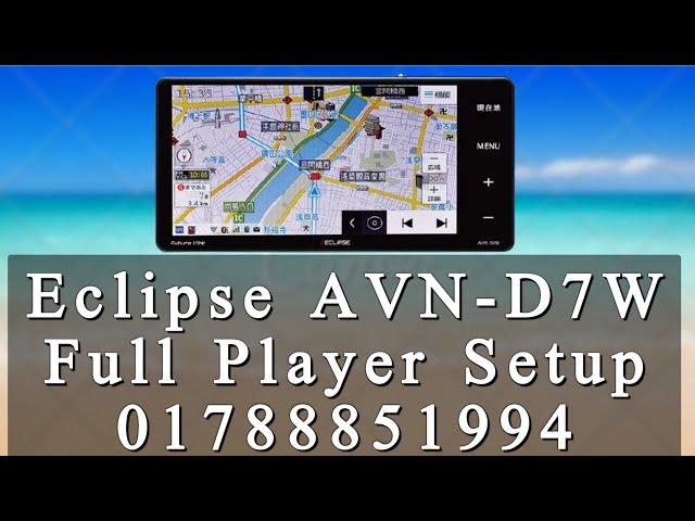 Eclipse AVN-D7W Player Full Setup // Sheikh Tamim // Toyota Eclipse DVD Player Blutooth Setup