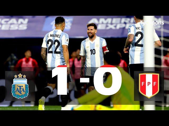 Argentina 1 - 0 Perú | Eliminatorias Sudamericanas al Mundial 2026 | Fecha 12