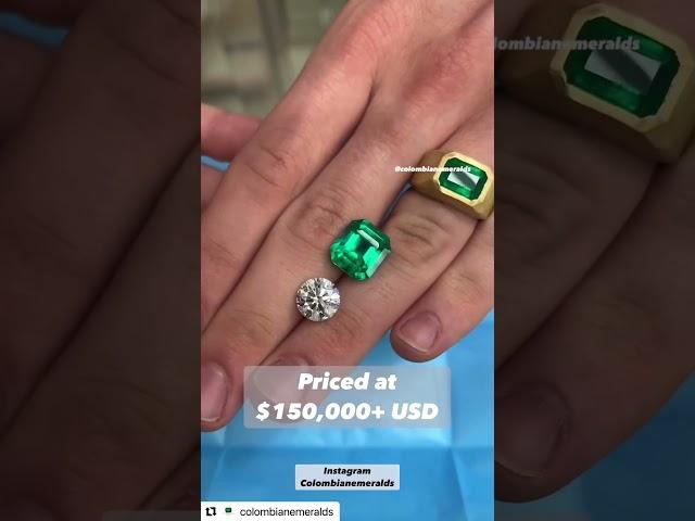 What is the difference between a loose natural emerald and diamond with info and pricing comparison