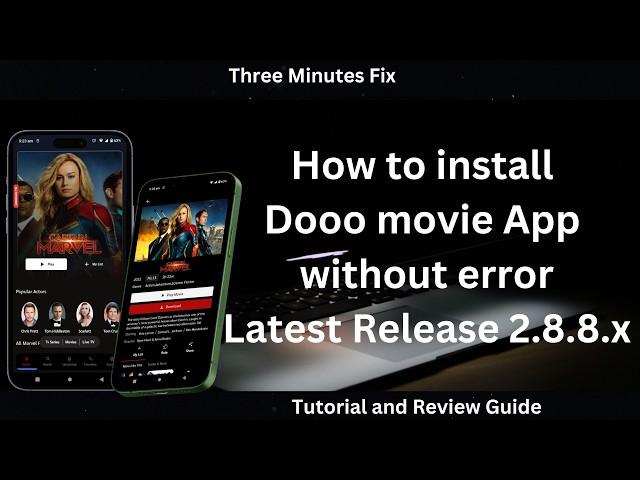 How to Install Dooo Movie App 2.8.8 without error  #androidstudio #threeminutes fix