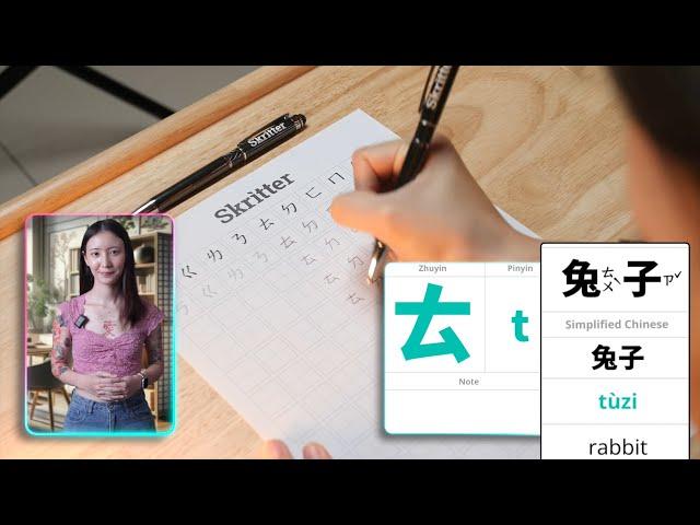 How to Write & Pronounce All 37 Zhuyin symbols - Episode 3/5