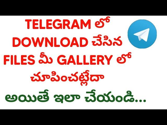 How to get Telegram Downloaded files in Gallery | Telegram Tricks | TechWaj Telugu