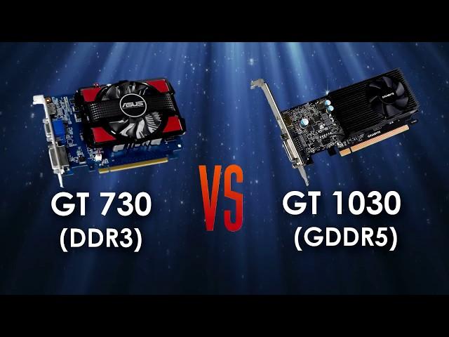 GT 730 4gb DDR3 vs GT 1030 2gb GDDR5 in 5 Games