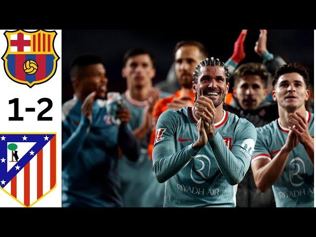 La Liga Barcelona vs Atletico Madrid 1-2 all goals 2024 || Highlights