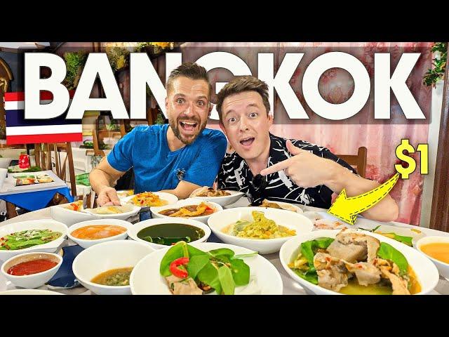 BANGKOK'S CHEAPEST $1 STREET FOOD (but in the most expensive area)