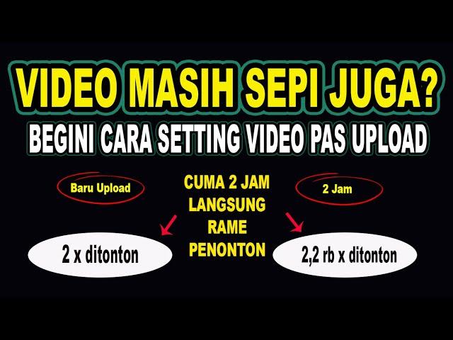 cara setting video agar muncul di beranda youtube dan banyak yang nonton