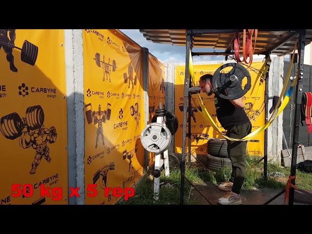Carbyne - 50 kg - squats, bench press and deadlift