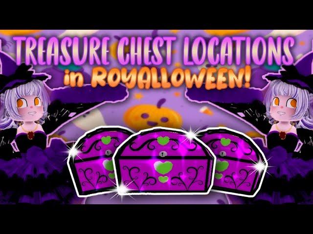 ALL Treasure Chest Locations in Royale High Halloween Update ( Royalloween )【 Roblox 】