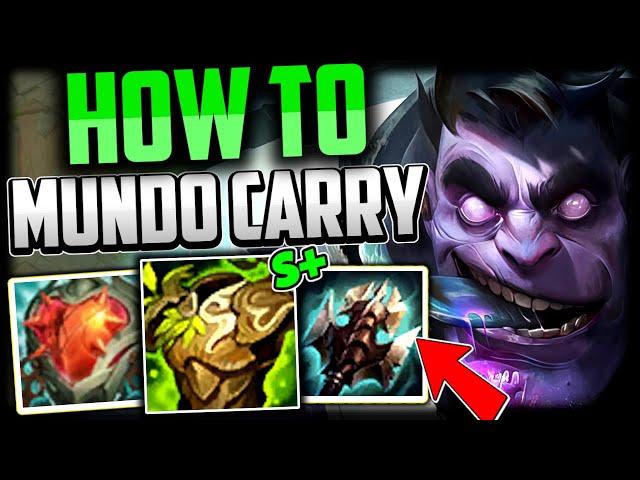 MUNDO TOP 5 AGAIN (Best Build/Runes) How to Play Mundo & Carry Season 14 League of Legends