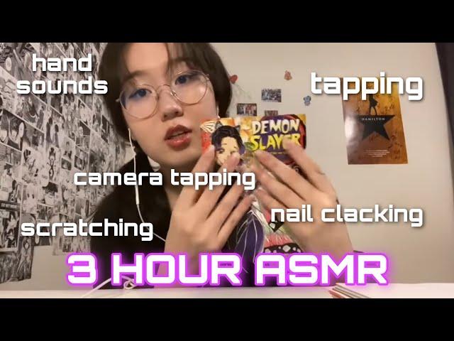 3 HOUR ASMR ️ FAST TAPPING & SCRATCHING || 1 YEAR ANNIVERSARY SPECIAL 