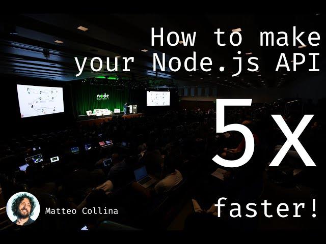 How to make your Node.js API 5x faster!