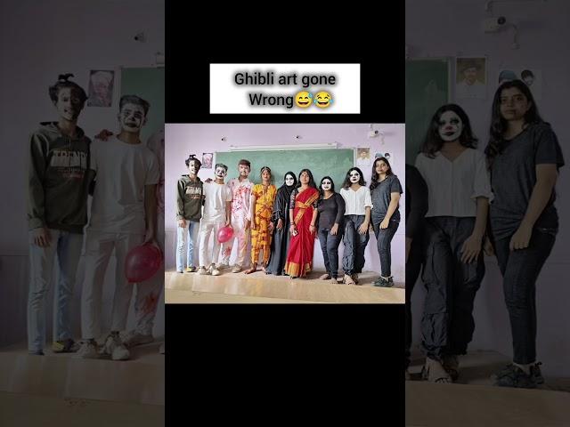 ghibli art  gone wrong  #commerce dude #funnyvideo #friends #students #comedy # #trg ghibli