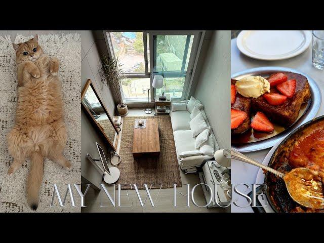 vlog_새집꾸미기_여름러그교체_ 한남동 강민경 라자냐맛집&한강산책_요즘 데일리 루틴의 찐애정템 소개