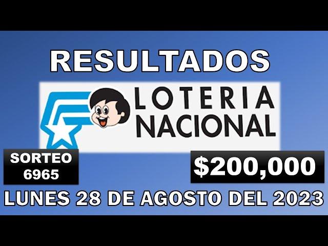 RESULTADO LOTERÍA NACIONAL SORTEO #6965 DEL LUNES 28 DE AGOSTO DEL 2023 /LOTERÍA DE ECUADOR/